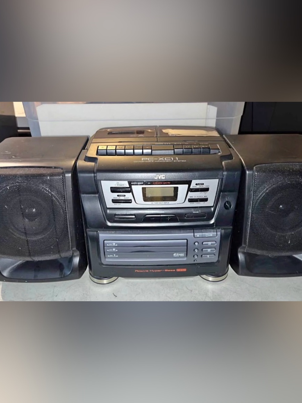 JVC PC-XC11 Vintage Boombox Multi CD/Cassette Player